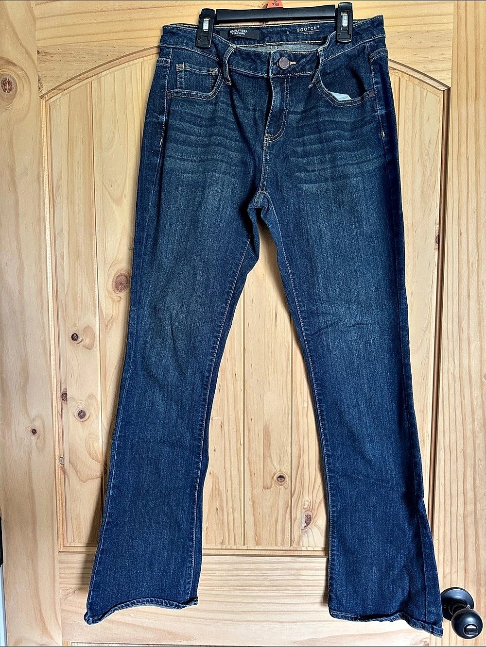 Simply Vera Wang Bootcut Mid Rise Jeans Blue Size 6